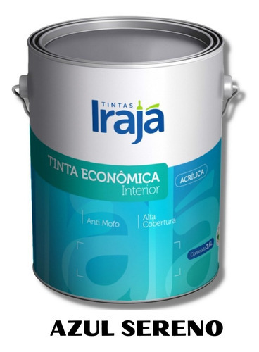 Tinta Parede Látex Acrílica Irajá 3,6 L Interno Cor Azul-claro