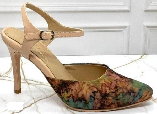 Zapatos Para Mujer Floreado De Colores Con Taco Mujer 