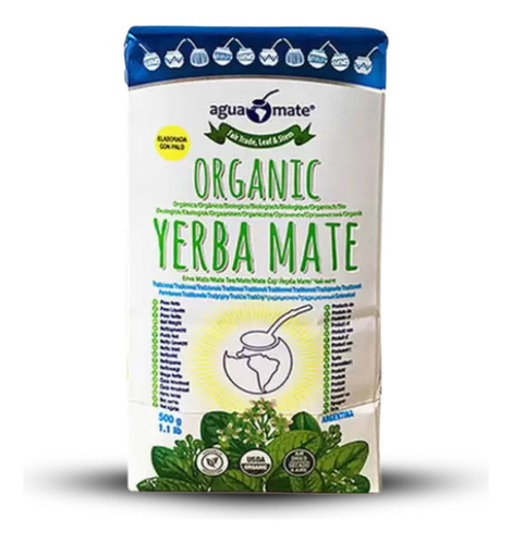 Aguamate Yerba Mate Orgánica 500gr