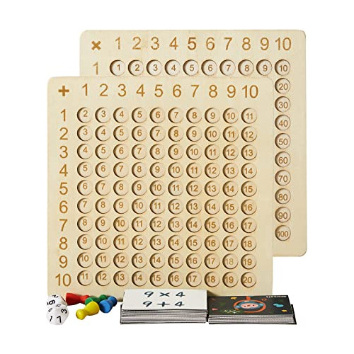 Juego De Tablero De Montessori De Madera 2 1 De Multipl...