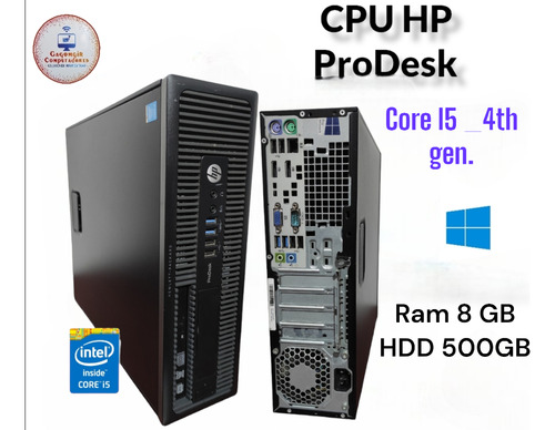 Cpu Hp Core I5 -4th Gen /8gb/hdd 500gb