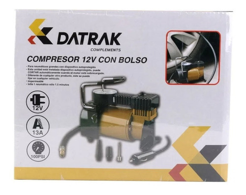 Compresor Para Auto Con Bolso 12v 13a 100psi