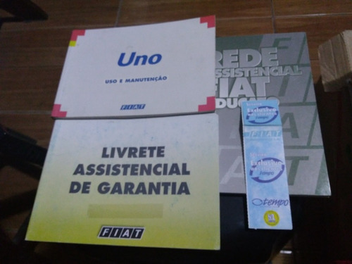 Manual Proprietário Fiat Uno 2001 Todas Versões Modelos -