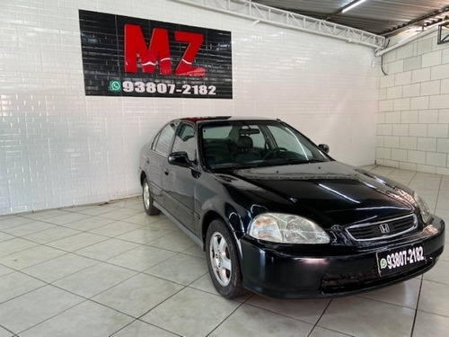 Imagem 3 de 11 de Civic Lx 1998 Preto 1.6 Completo
