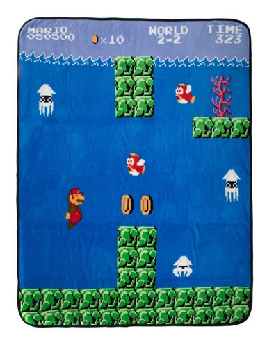 Cobija Super Mario Bros. Diseño Retro Snes