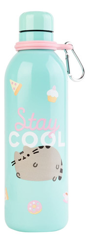 Pusheen - Botella De Agua Oficial De 17 Onzas, Acero Inoxida