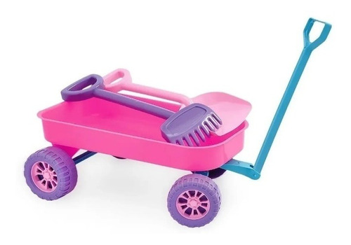 Imagem 2 de 2 de Carrinho De Praia Infantil Beach Play Usual Plastic