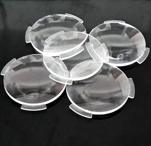 Lentes Biconvexas De 25mm Com Abas Para Google Cardboard