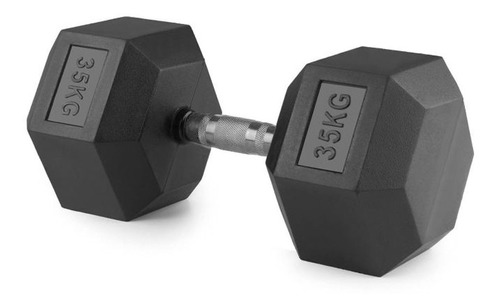 Mancuerna Encauchada Hexagonal 35kg Sportfitness (unidad)