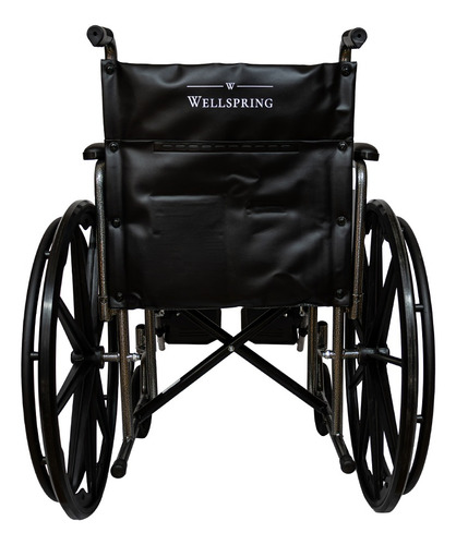 Silla De Ruedas Premium Con Llantas Sólidas De Alta Calidad Color Negro