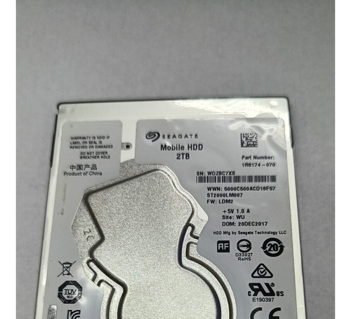 Disco Duro Interno Seagate Mobile Hdd St2000lm007 De 2 Tb