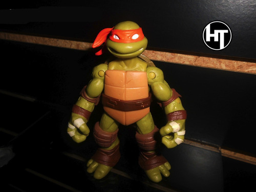 Tortugas Ninja, Michelangelo, Figura, Playmates Toys, 4 PuLG