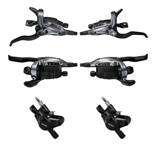 Frenos Hidráulicos C/ Shifters Alivio M4050 3 X 9v - Ciclos