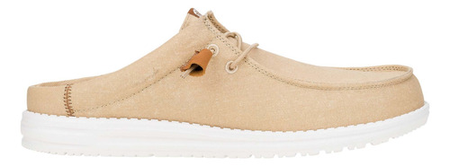 Hey Dude Wally Slip Stretch Canvas Tan/blanco Hombre