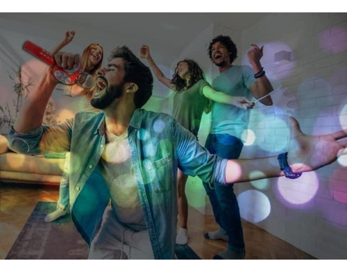 Microfono Bocina Karaoke Bluetooth Speaker Inalambrico Led