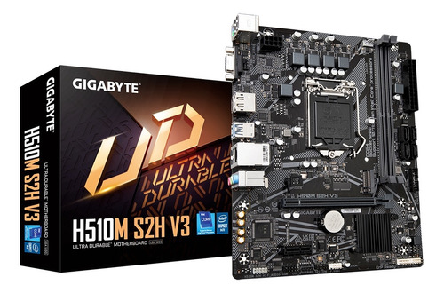 Tarjeta Madre Gigabyte Micro Atx H510m S2h V3 Socket 1200 Color Negro