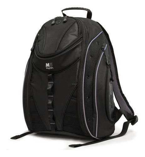 Mobile Edge Black W/silver Trim Express Mochila Para Ordenador Portátil 2.0 16 Pulgadas Pc, 17 Pulgadas Mac Para Hombres, Mujeres, Estudiantes Mebpe22, Talla Única