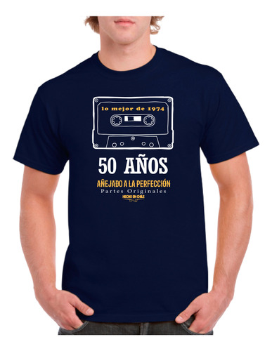 Polera Hombre Estampado Cumpleaños - 50 Años