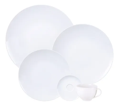 Aparelho De Jantar Flávia Em Porcelana 20 Peças Tramontina