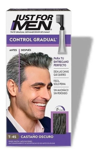 Just For Men Control Gradual Cubre Canas Cast. Osc Combo X2