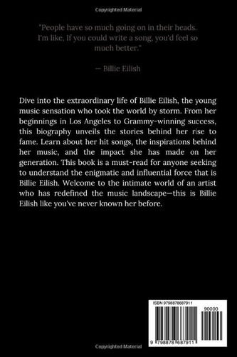 Libro: Billie Eilish: Unfiltered And Unapologetic With Billi