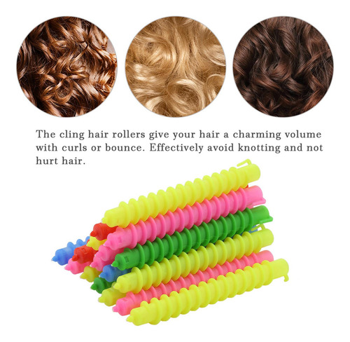 Herramienta Para Rizar El Cabello En Espiral, 17 Unidades, P