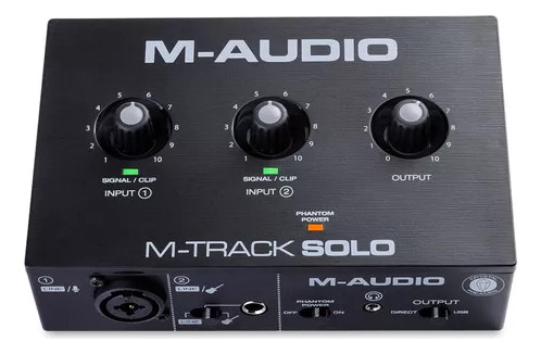 Interface Áudio Mtracksolo M-audio 24-bit/48khz Profissional