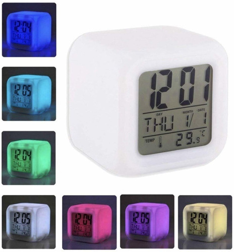 Reloj Despertador Veladora Fecha Temperatura Alarma Atrix ®