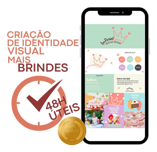 Identidade Visual Completa + Brindes Com Ficha De Briefing
