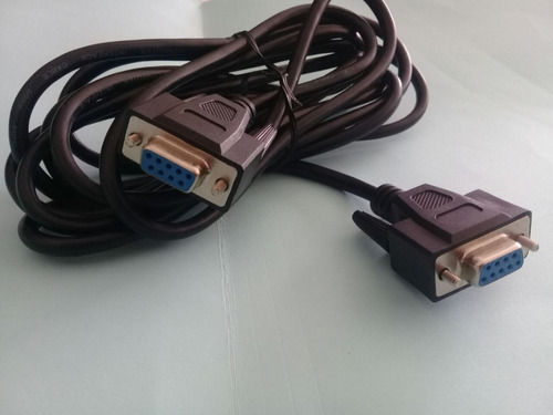 Cable Serie 5m. Null Modem Db9 Hembra-hembra