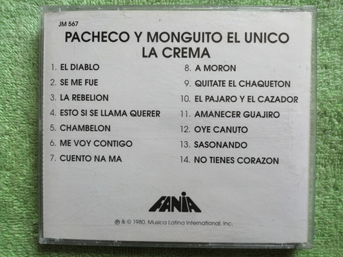 Eam Cd Johnny Pacheco & Monguito El Unico La Crema '80 Fania