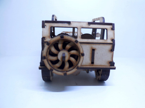Rompecabezas 3d Jeep (principiante) Corte Láser Mdf