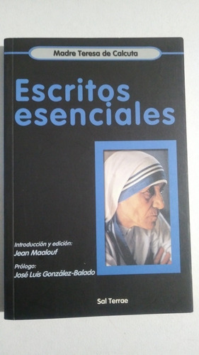 Escritos Escenciales Madre Teresa De Calcuta F