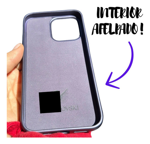Funda Protector Case Cristal Swarovski Para Iphone Serie 16 Lila 16 Pro