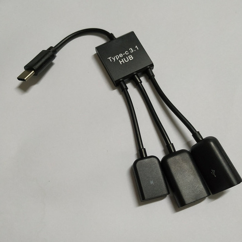 3 En 1 Usb Tipo C Otg Codo Otg Adaptador Convertidor De