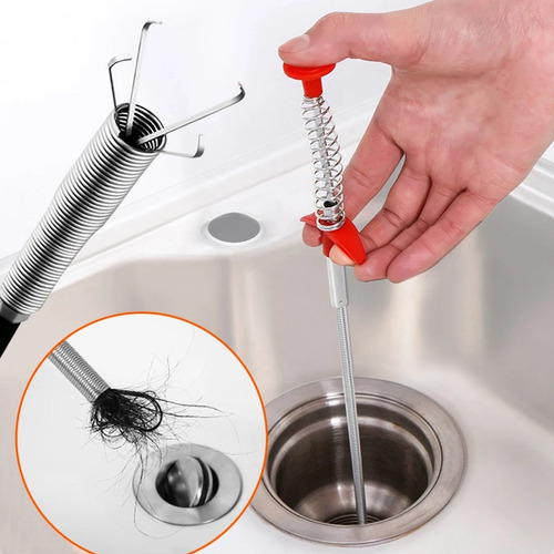 Herramienta Para Destapar Tubos De Resorte De 60 Cm, Bloque