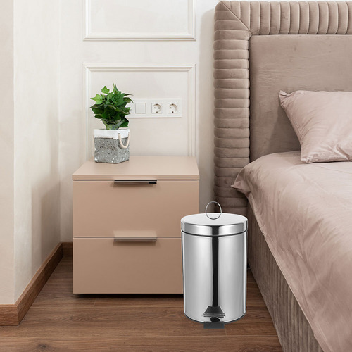 Cubo De Basura De Acero Inoxidable Con Pedal, Cubo De Basura
