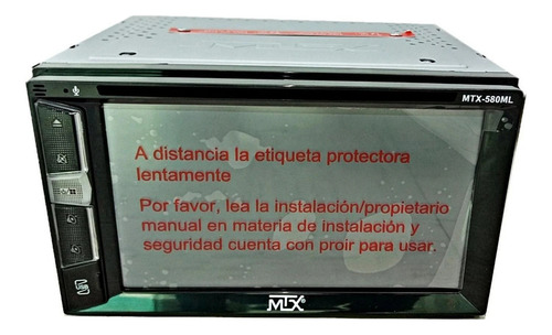 Estereo Con Pantalla De 6.2 - Mtx Audio | Mtx-580ml Negro