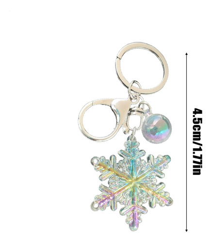 Charm De Copo De Nieve Llavero Acrílico De Copo De Nieve Ado