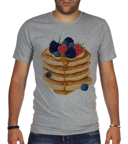 Remera De Hombre Pancake Honey Candy Dulce Desayuno