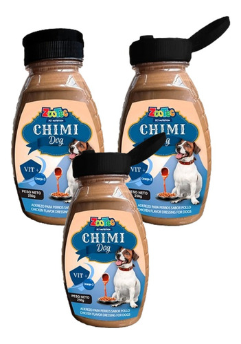 Alimento Humedo Para Gato Chimi Dog Zootec Sabor Pollo X 3
