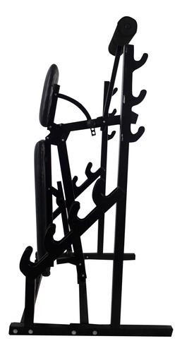 Imagem 4 de 8 de Banco Regulável Com Rack Completo Academia Em Casa