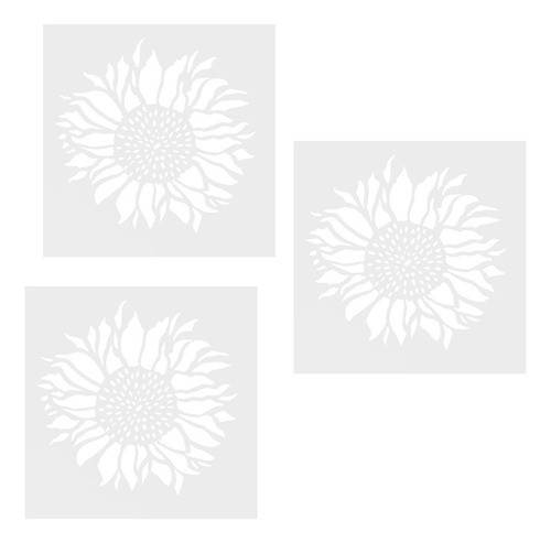 Plantilla De Cerámica Para Pintar Girasoles, 3 Unidades