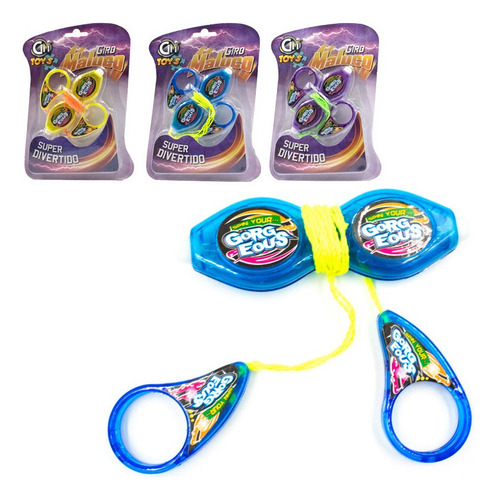 Spinner Corda Gira Rápido Giro Maluco Luz Led Colorido.