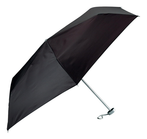 Mini Paraguas Sólido Gfumlt Negro Para Todo Clima, 40