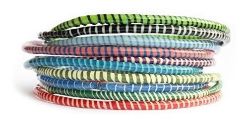 10 Pulseras De Chanclas Recicladas De Varios Colores Hechos 