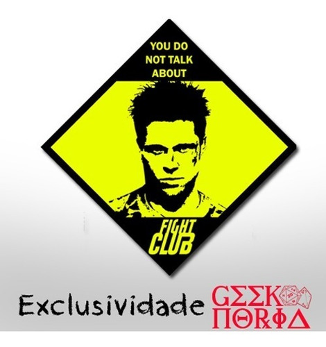 Placa Criativa Decorativa Clube Da Luta - Fight Club