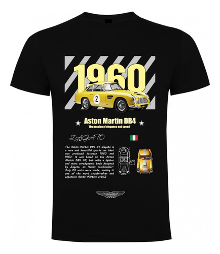 Polera Unisex Para Niños - Db4 Gt 1960 - Aston Martin