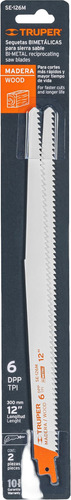 Blíster Con 2 Seguetas Sierra Sable 12 6 Dpp P/madera 10789