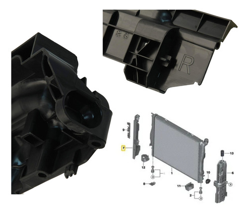 Suporte Superior Radiador Ld Bmw 1 Serie M M3 335i Original